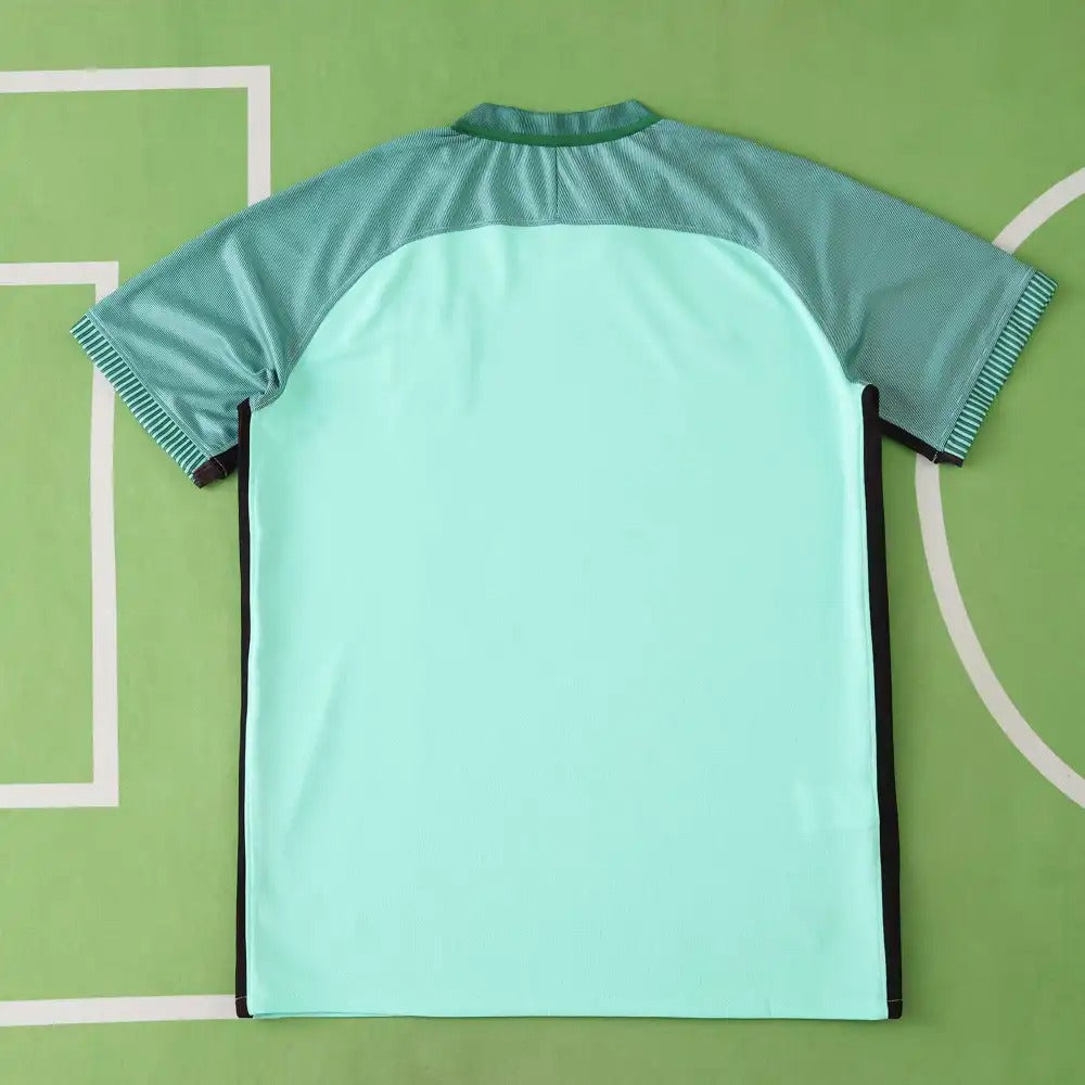 Portugal EURO 2016 Green Retro Football Jersey