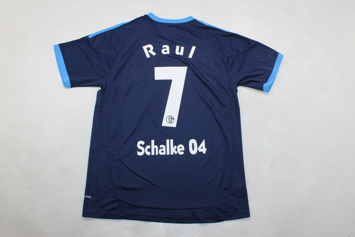Schalke 04 Raul Gonzalez Retro Away Heimtrikot 10-11 Rot Fußball Trikot