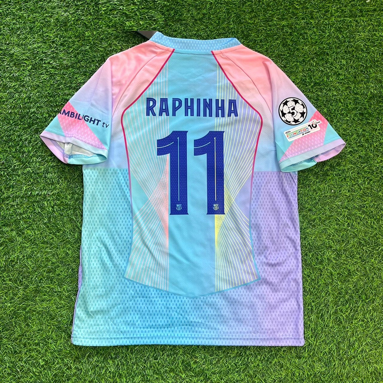 Raphinha Barcelona Home Miami Sunset New Season 2026 Jersey Trikot Maillot Soccer Shirt