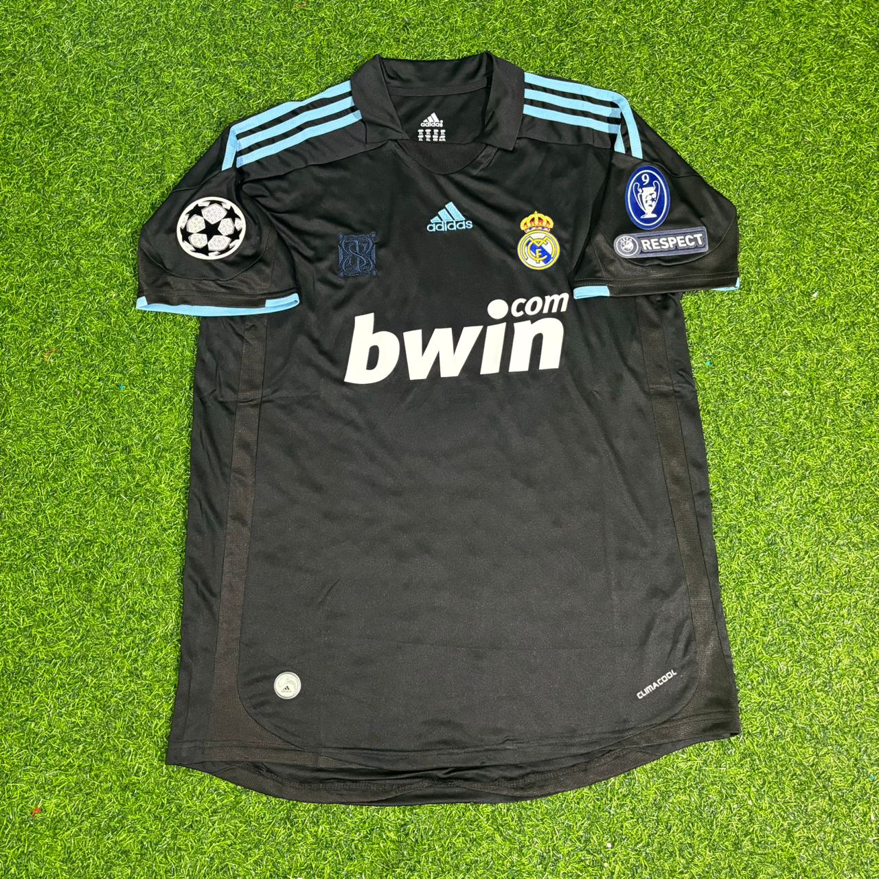Real Madrid 2009 2010 Cristiano Ronaldo CR7 Debut Number 9 Away Retro Football Jersey Kit