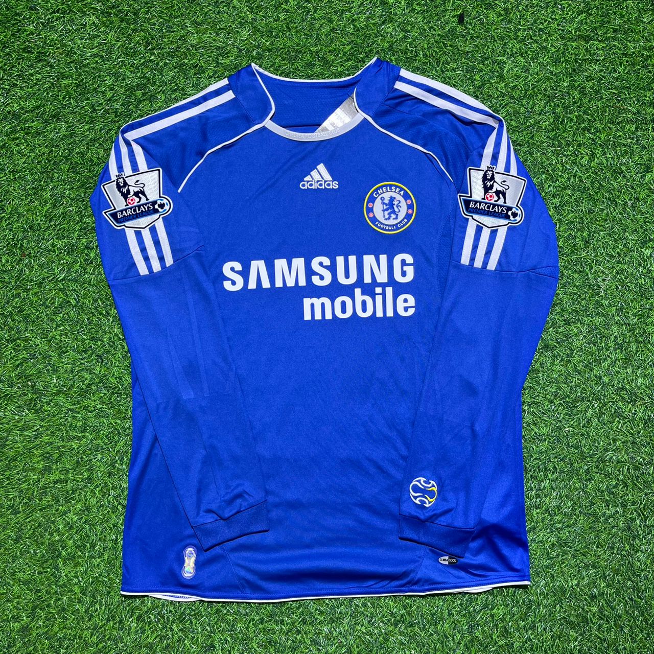 Ricardo Carvalho #6 Chelsea 2006-2008 Long Sleeve EPL Patch Football Jersey