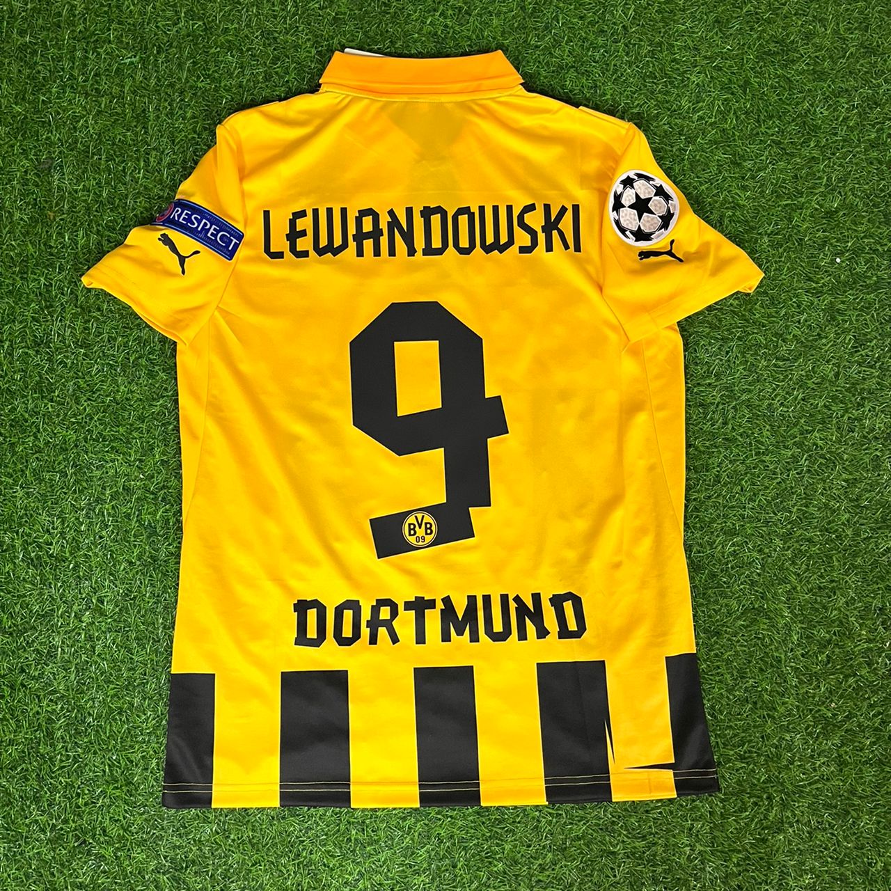 Robert Lewandowski Borussia Dortmund 2013 Champions League Final Retro Football Jersey Kit