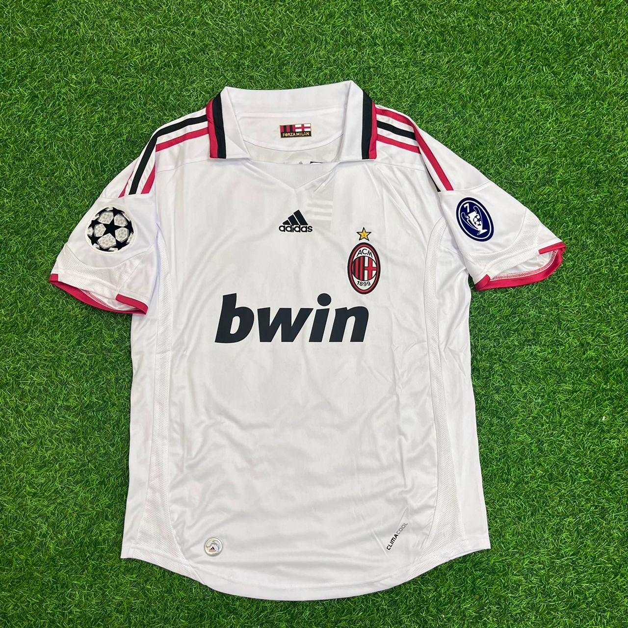 David Beckham Milan 2009 2010 Season White Retro Jersey Trikot Maillot