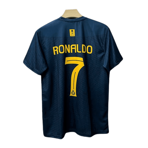 Cristiano Ronaldo Al Nassr 2024 2025 Neue Saison Saudi Schwarz Blau Trikot