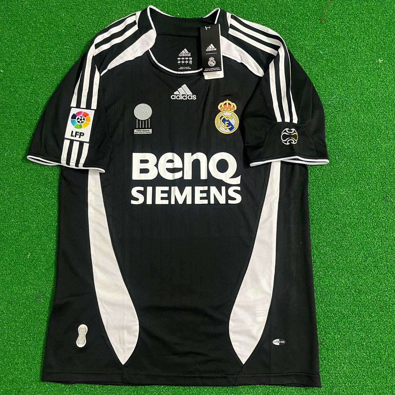 Zinedine Zidane Real Madrid 2006-2007 Black Jersey Soccer Shirt