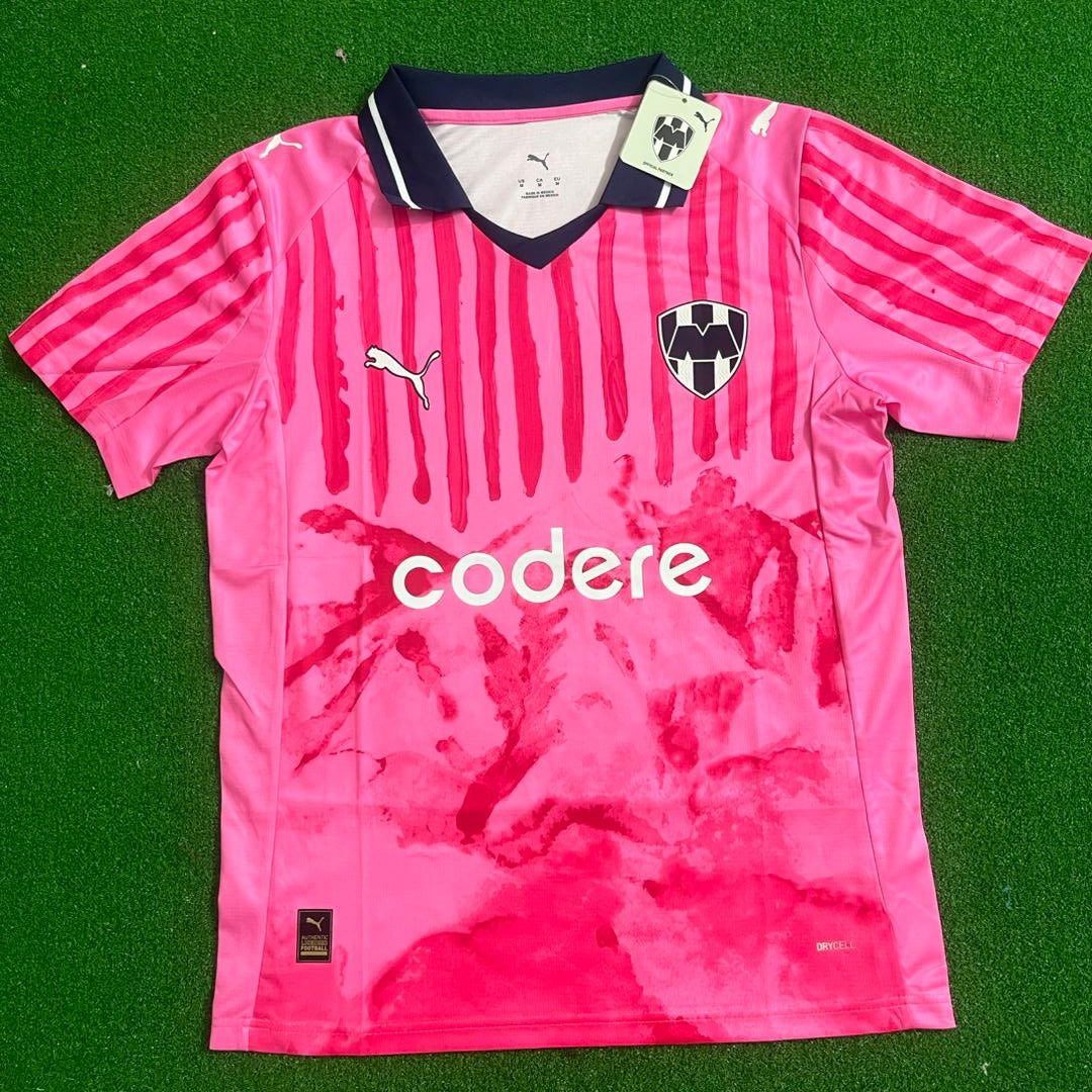 Sergio Ramos Monterrey New Season Pink Special Soccer Jersey Kit Maillot Soccer Shirt