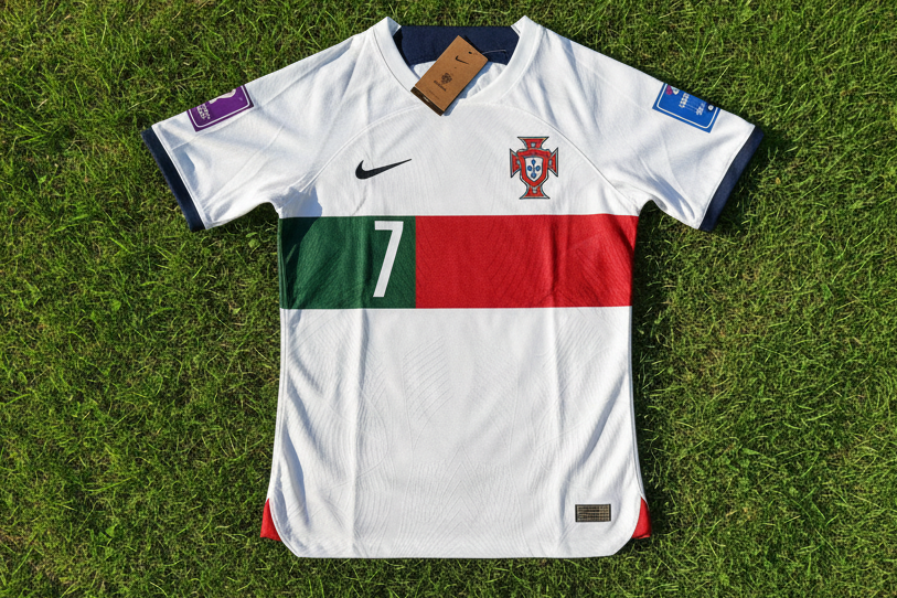 Cristiano Ronaldo Portugal 2022 World Cup Qatar Retro Jersey Trikoy