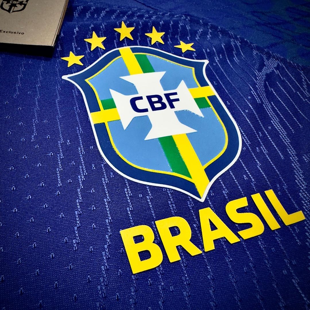 Ronaldo Nazário Brazil Blue Retro Football Jersey