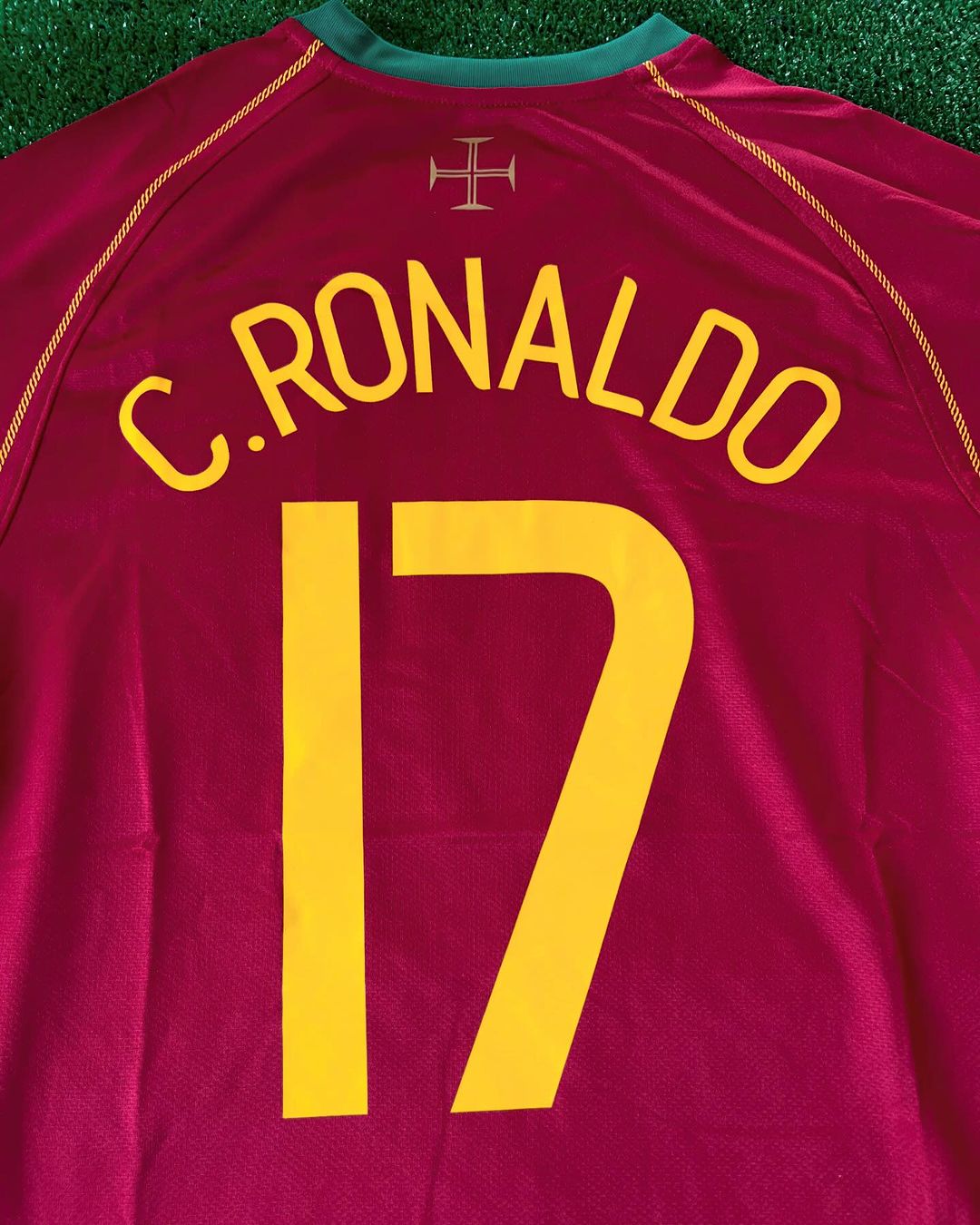 Cristiano Ronaldo Portugal 2006 World Cup Patch Retro Football Jersey
