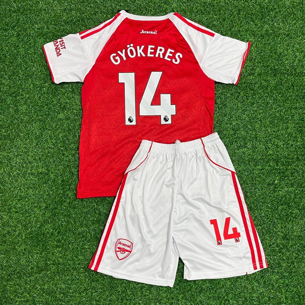 Viktor Gyökeres #14 Arsenal Home New Season 2026 Kids Jersey Kit Soccer KinderTrikot Maillot Maglia