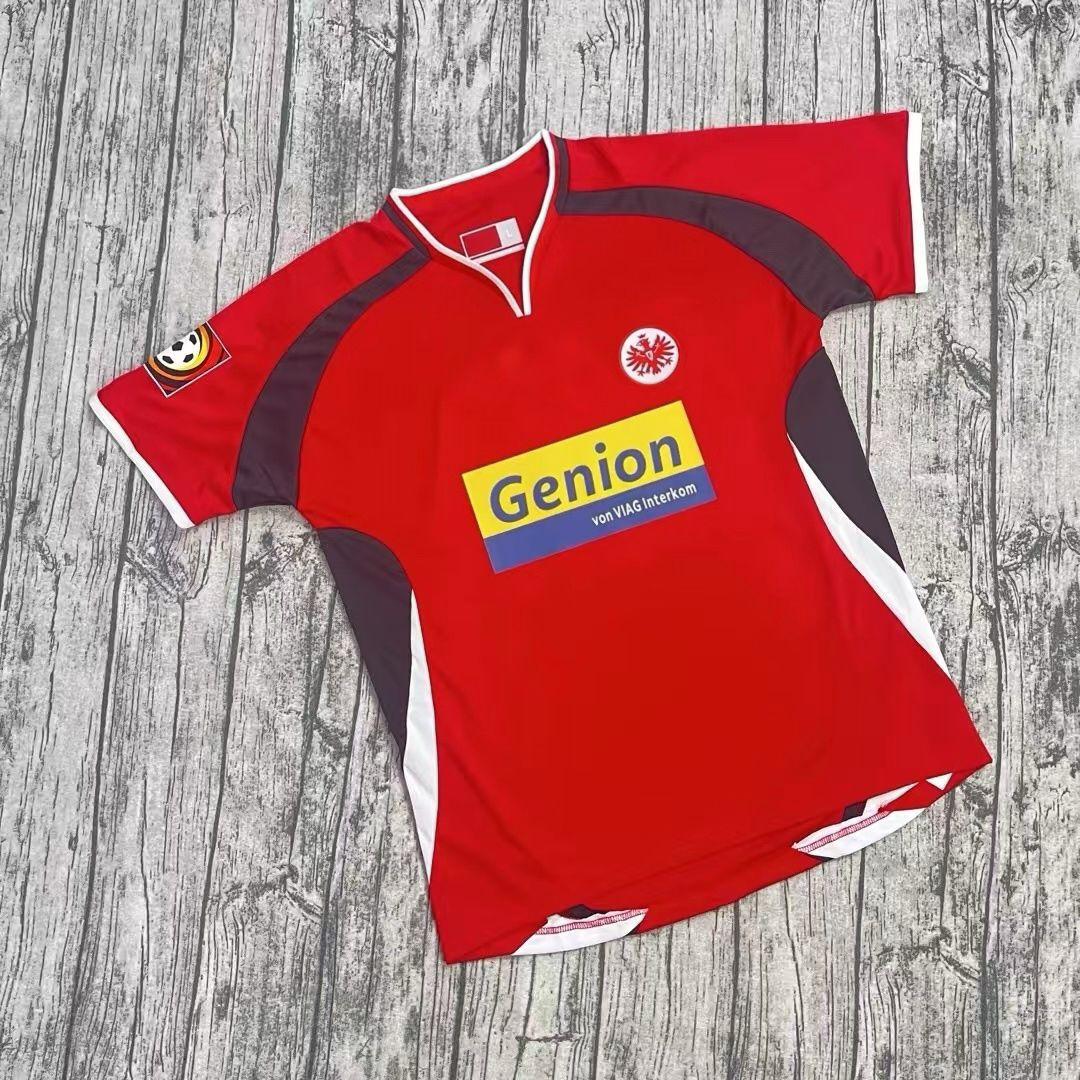 Eintracht Frankfurt SGE 2000 Rotes Heimtrikot Retro Fußball Trikot