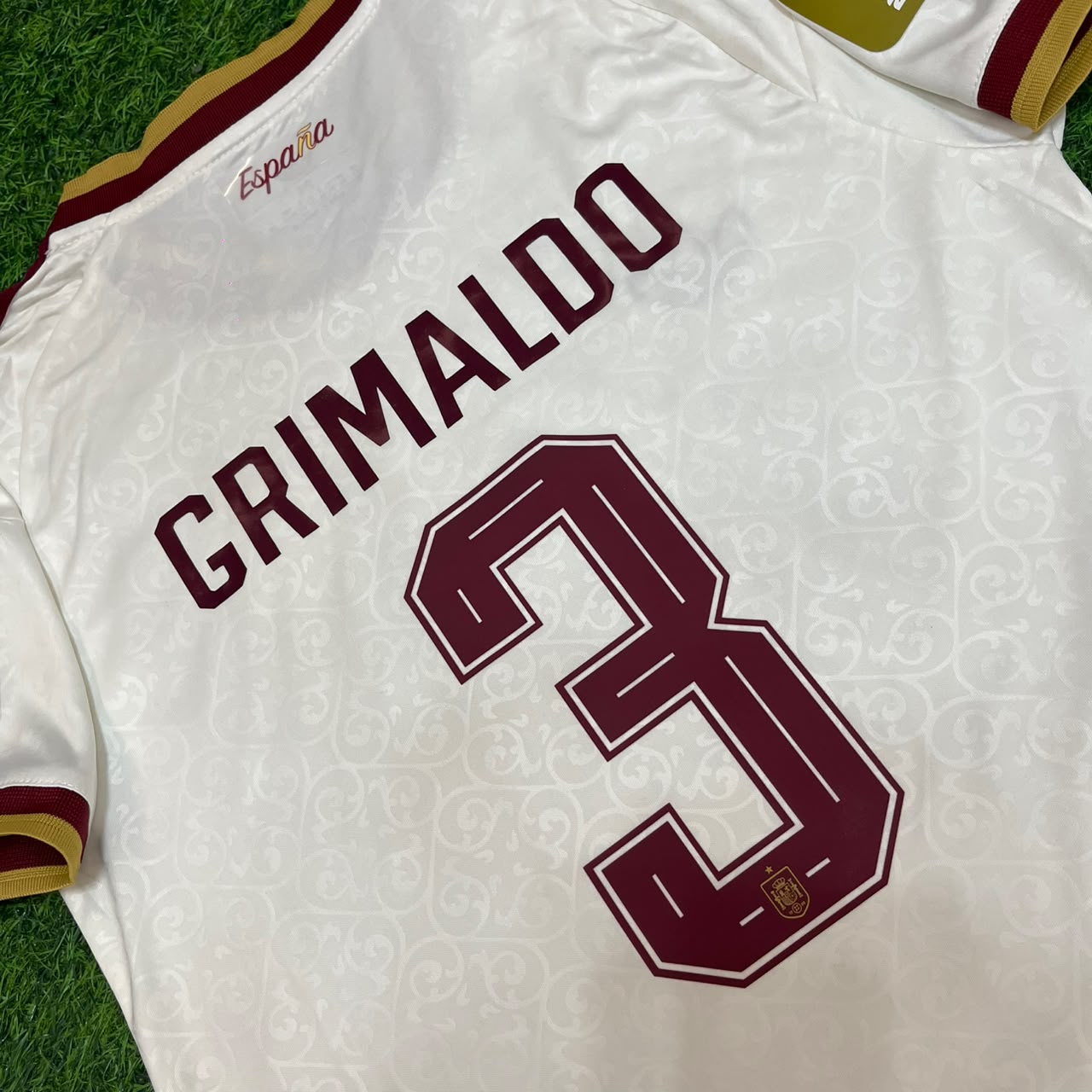 Alejandro Grimaldo 3- Spain 2026 World Cup Away Football Jersey