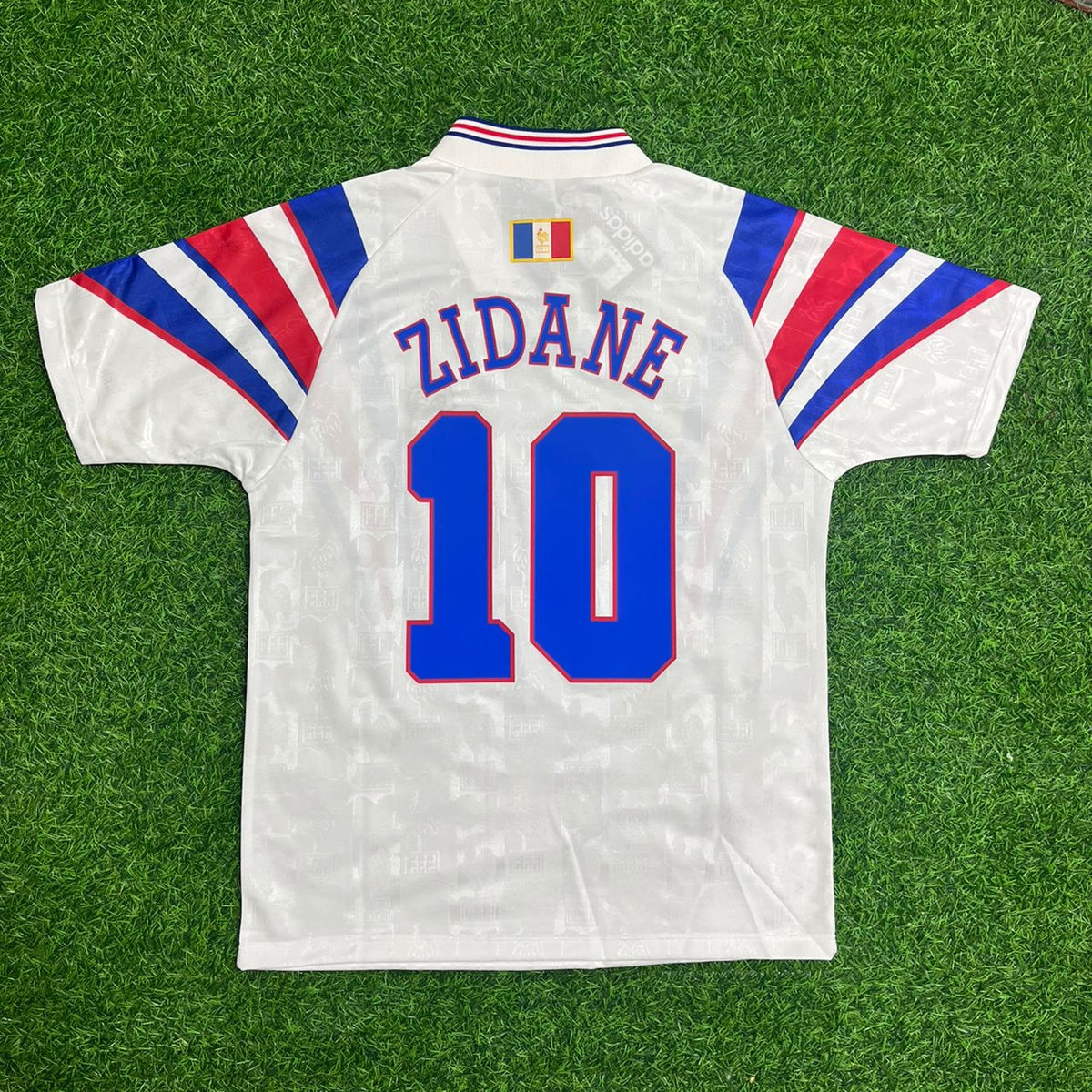 Zinedine Zidane France 1996 Retro Jersey Maillot Trikot