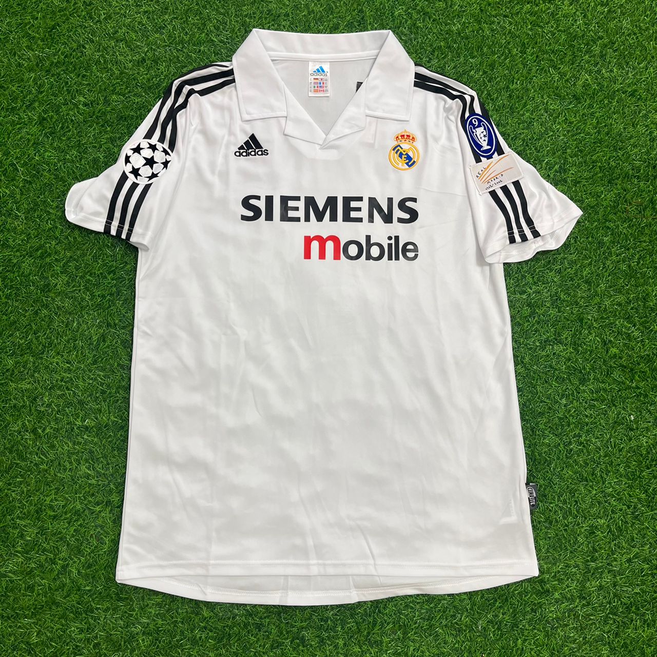 Zinedine Zidane Real Madrid 2003 2004 White Home Jersey Shirt Trikot Maillot