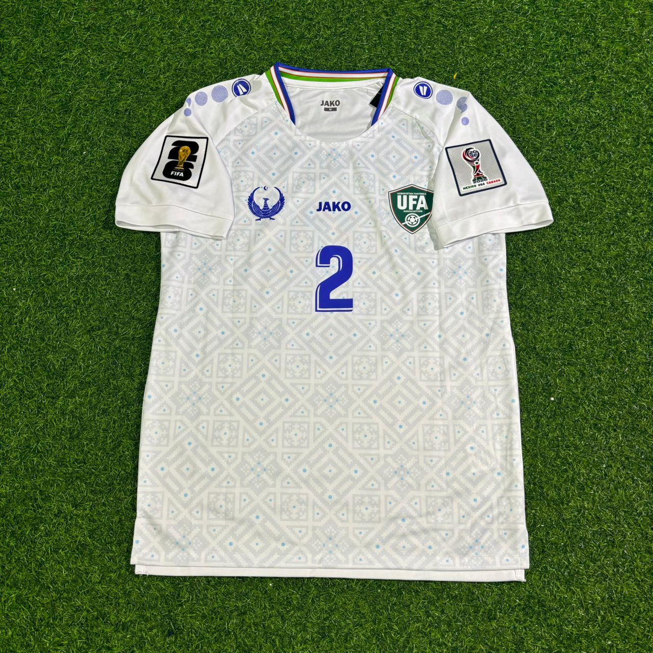 Abdukodir Khusanov Uzbekistan 2026 World Cup Football Jersey