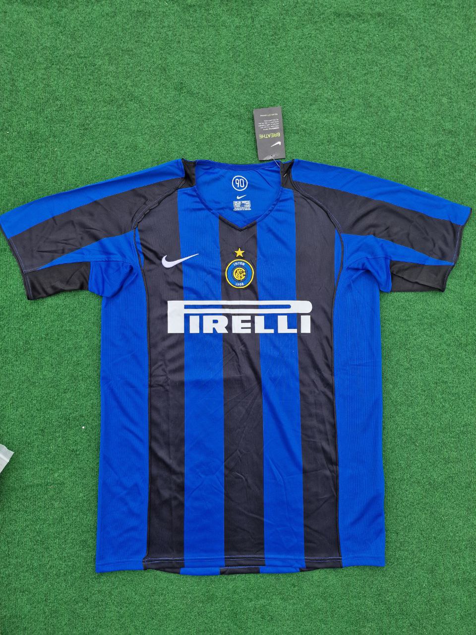 Obafemi Martins Inter Milan 2004-05 Retro Football Jersey Kit