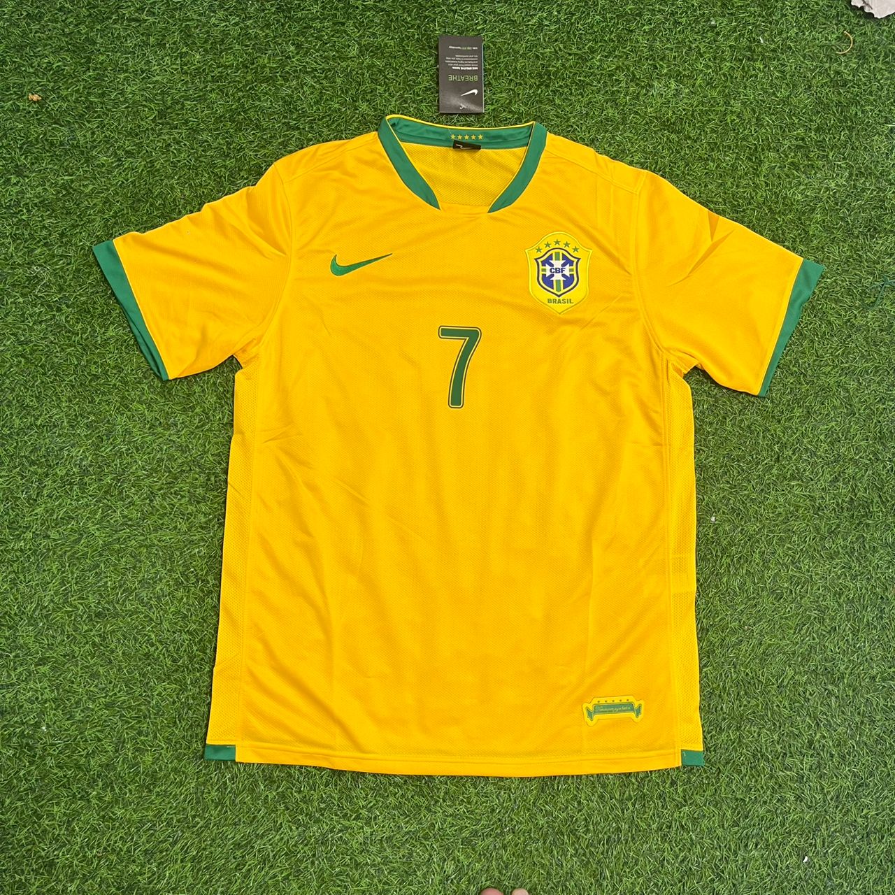 Adriano Leite Ribeiro Brazil 2006 World Cup Football Jersey Kit