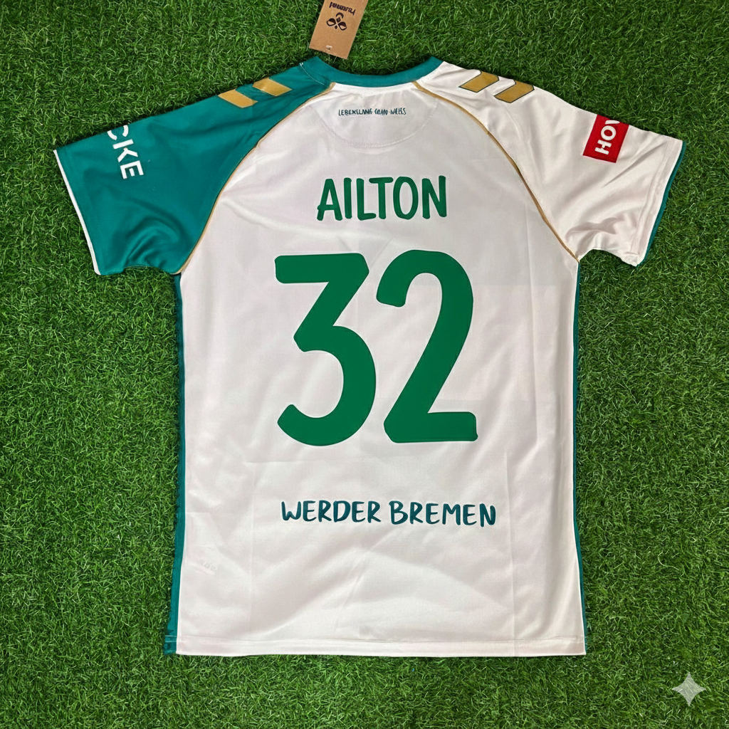 Ailton Werder Brême anniversaire Trikot Jersey Maillot de football