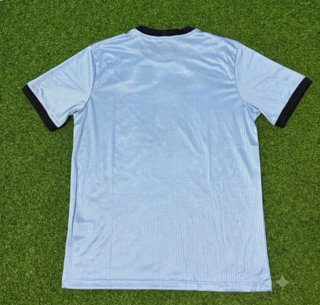 Germany 125th Year Special Clear Blue Retro Football Jersey