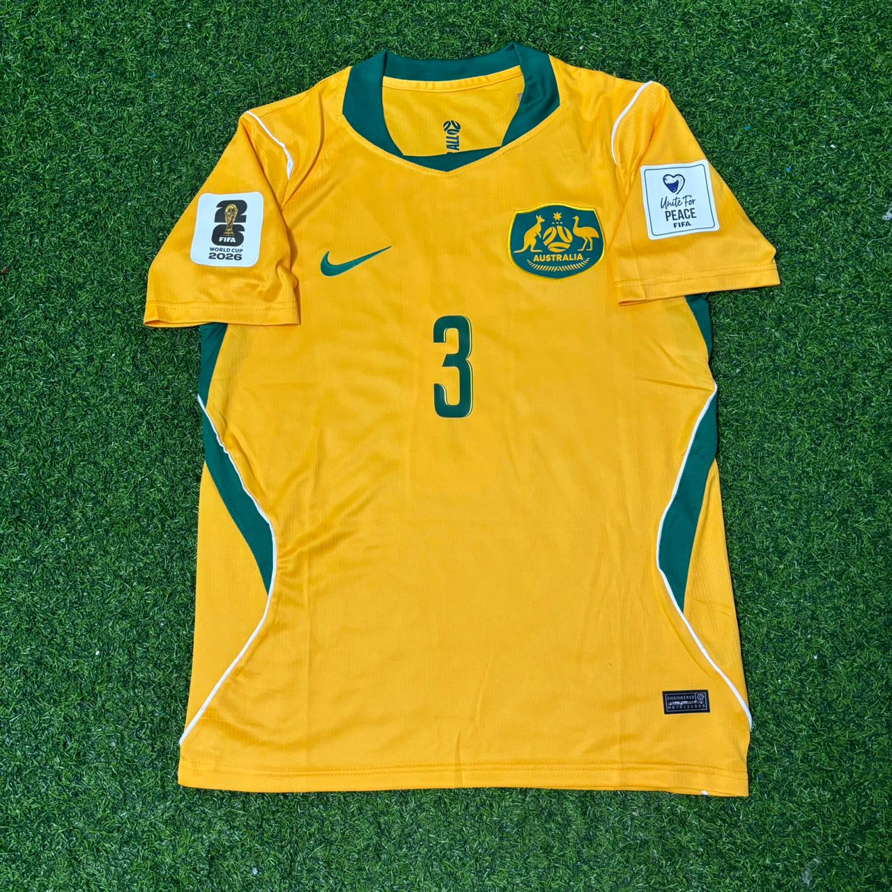 Alessandro Circati Australia 2026 World Cup Home Yellow Football Jersey