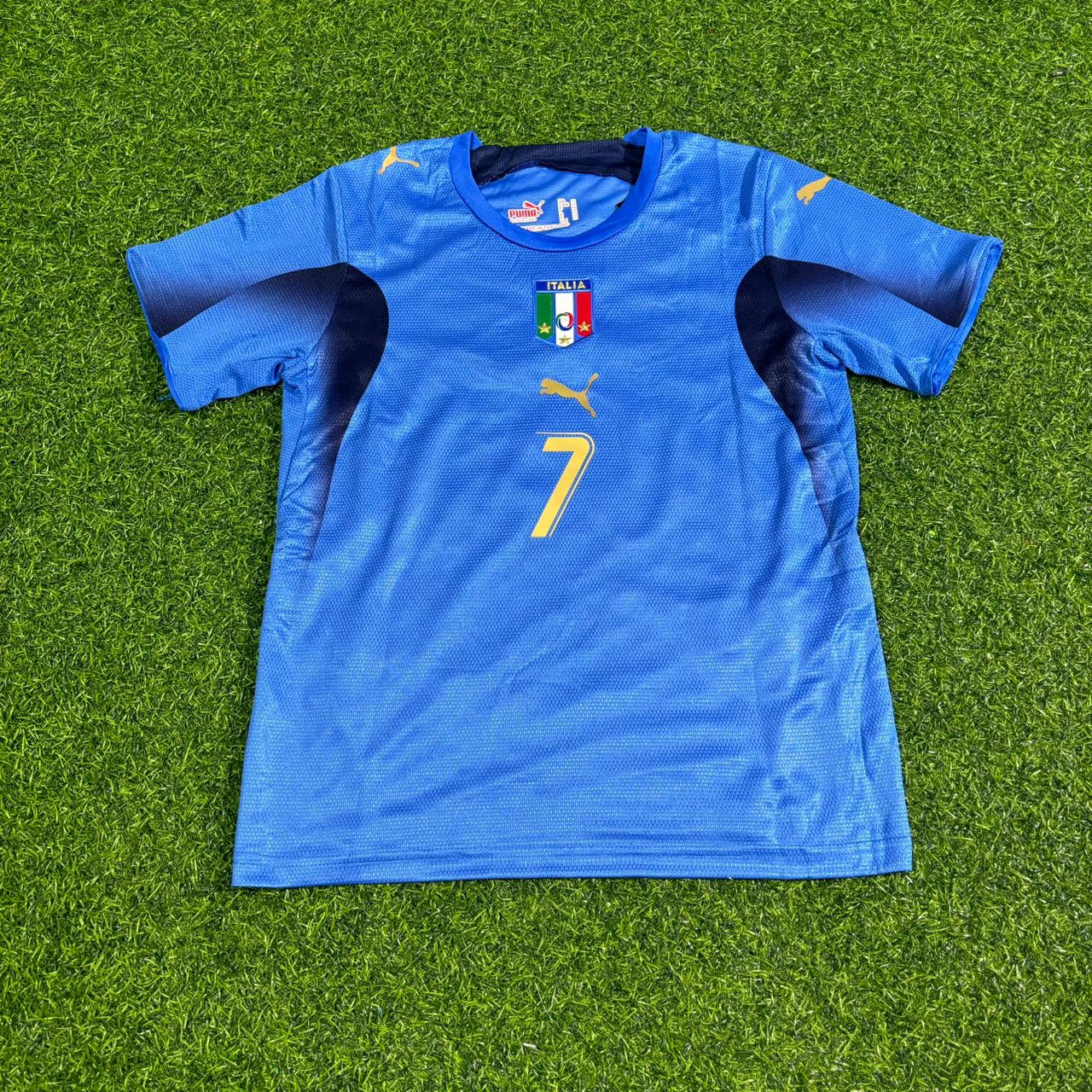 Maillot de football rétro pour enfant Alessandro Del Piero 7 - Italie, finale de la Coupe du Monde 2006