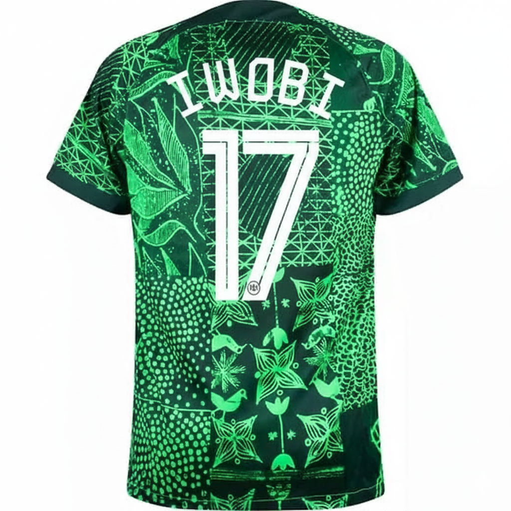 Alex Iwobi 17- Nigeria 2022/2023 Season Retro Jersey Trikot Maillot
