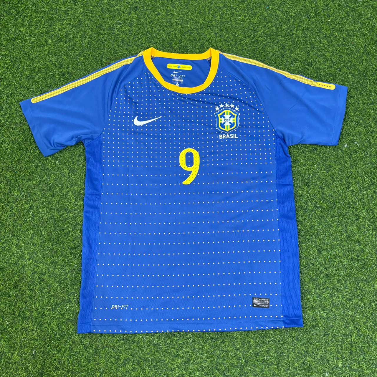 Alexandre Pato Brazil 2010 World Cup Retro Blue Jersey Trikot