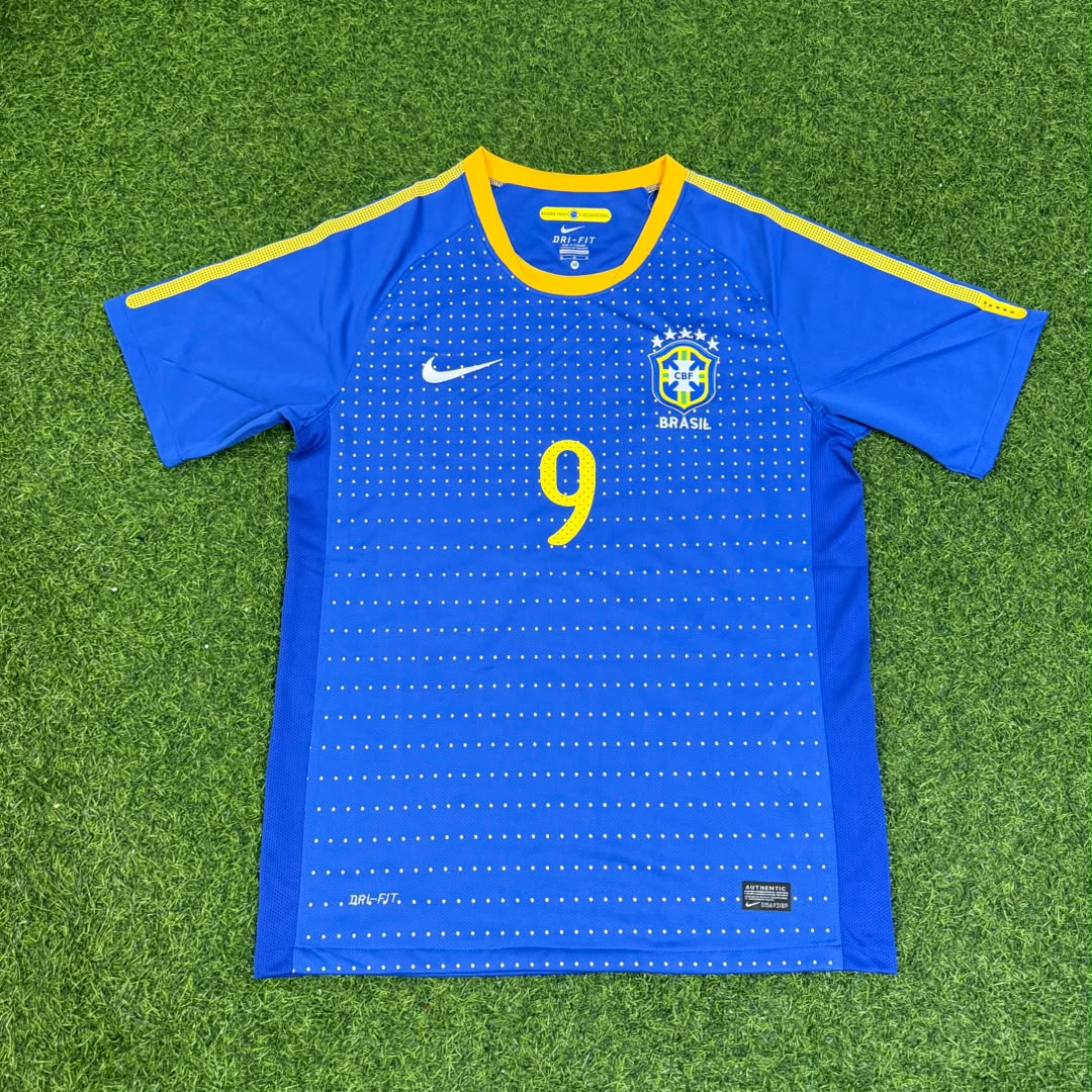 Alexandre Pato Brazil 2010 World Cup Retro Blue Jersey Trikot