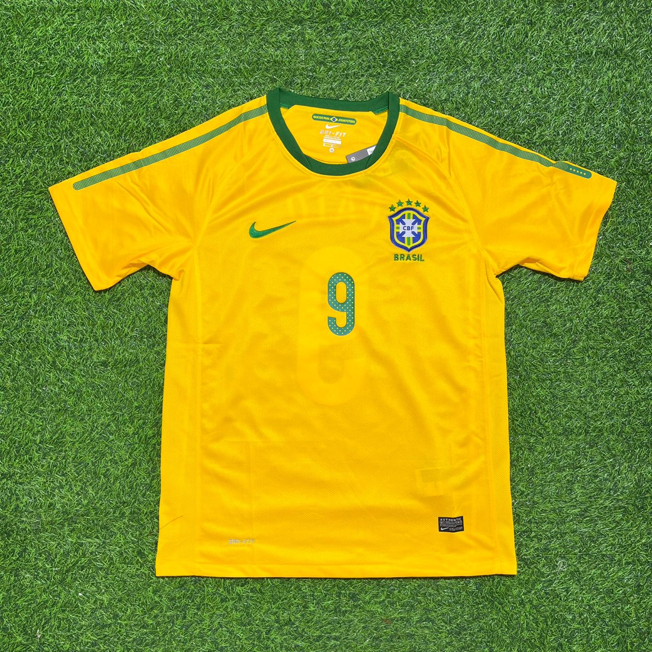 Alexandre Pato Brazil 2010 World Cup Retro Yellow Jersey Trikot