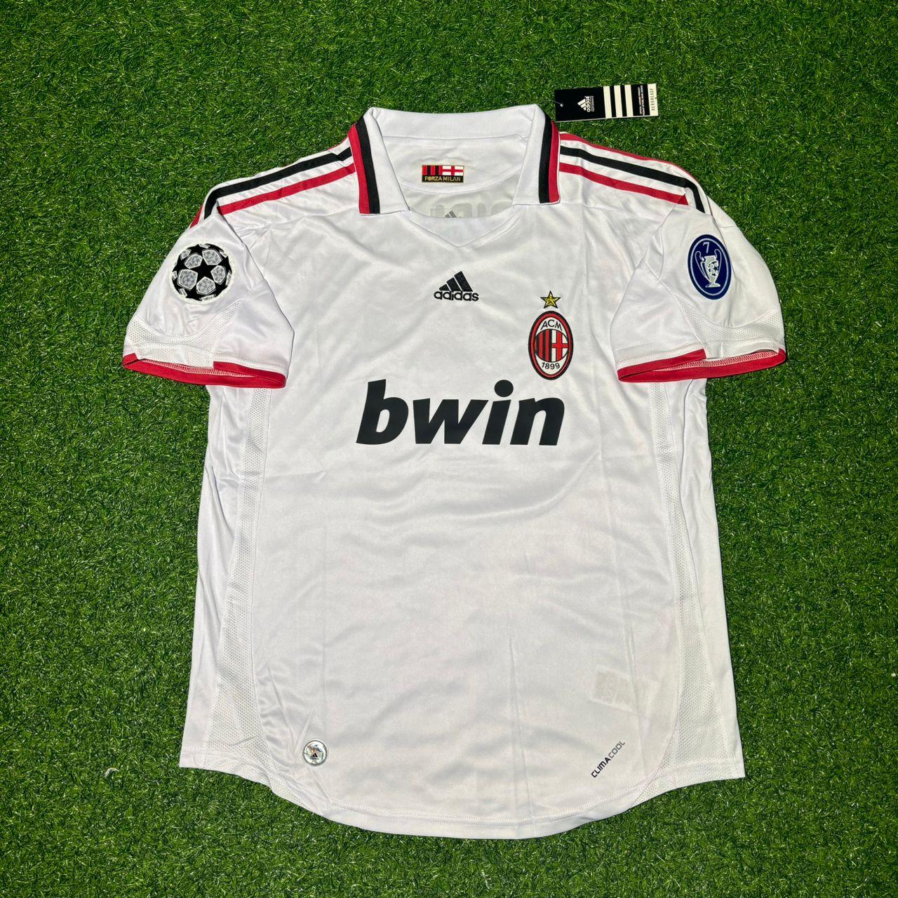 Andrea Pirlo Milan 2009 2010 Season White Retro Jersey Trikot Maillot
