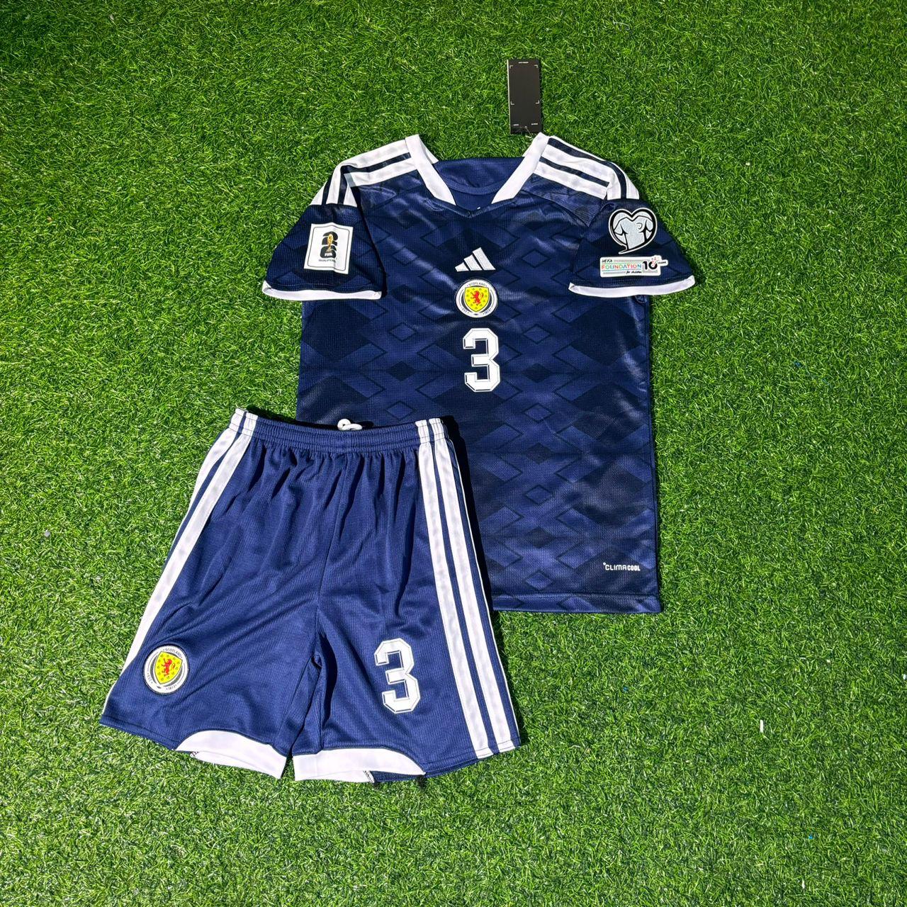 Andrew Robertson Scotland 2026 World Cup Kids Football Jersey Kit