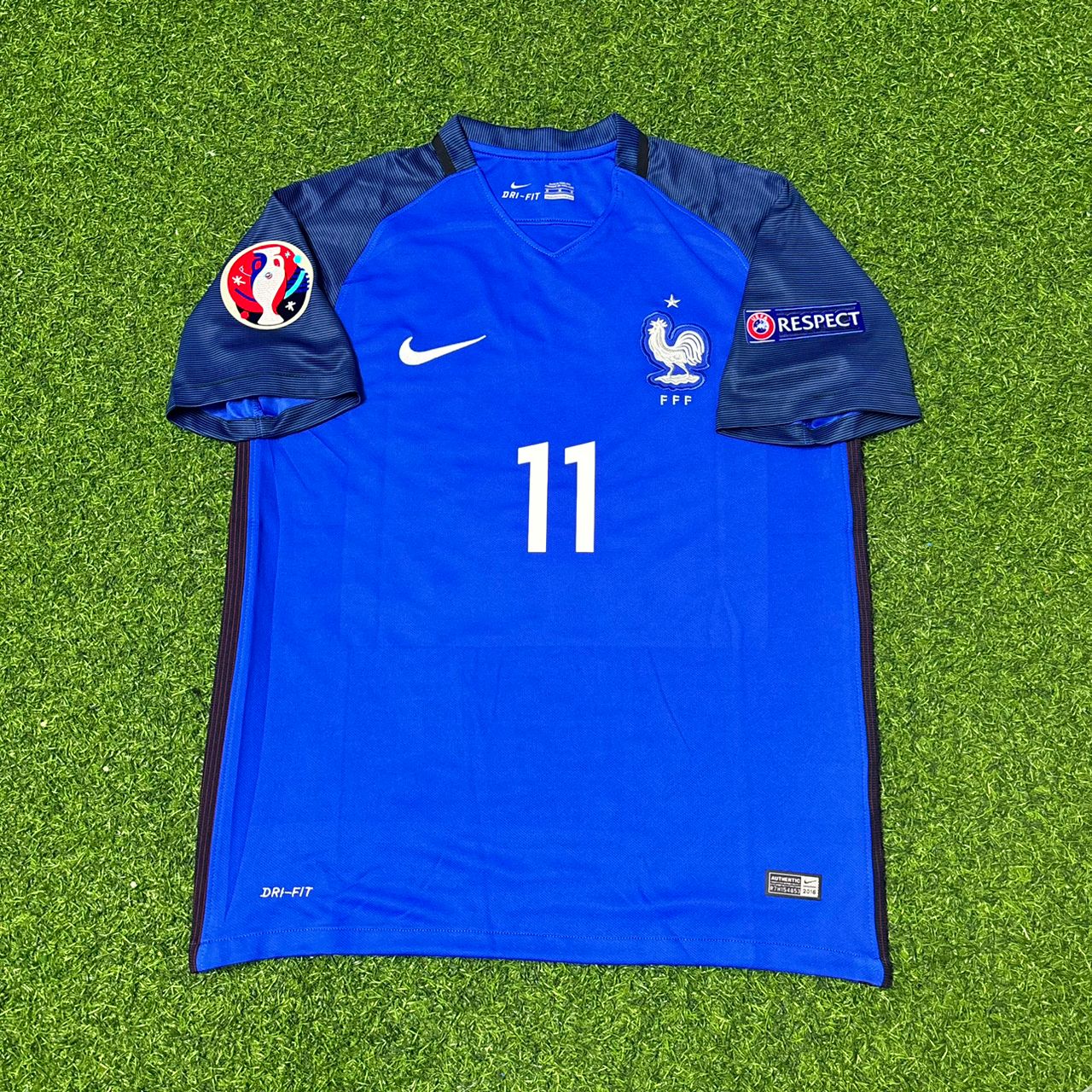 Anthony Martial #11 France Euro 2016 Home Retro Football Jersey