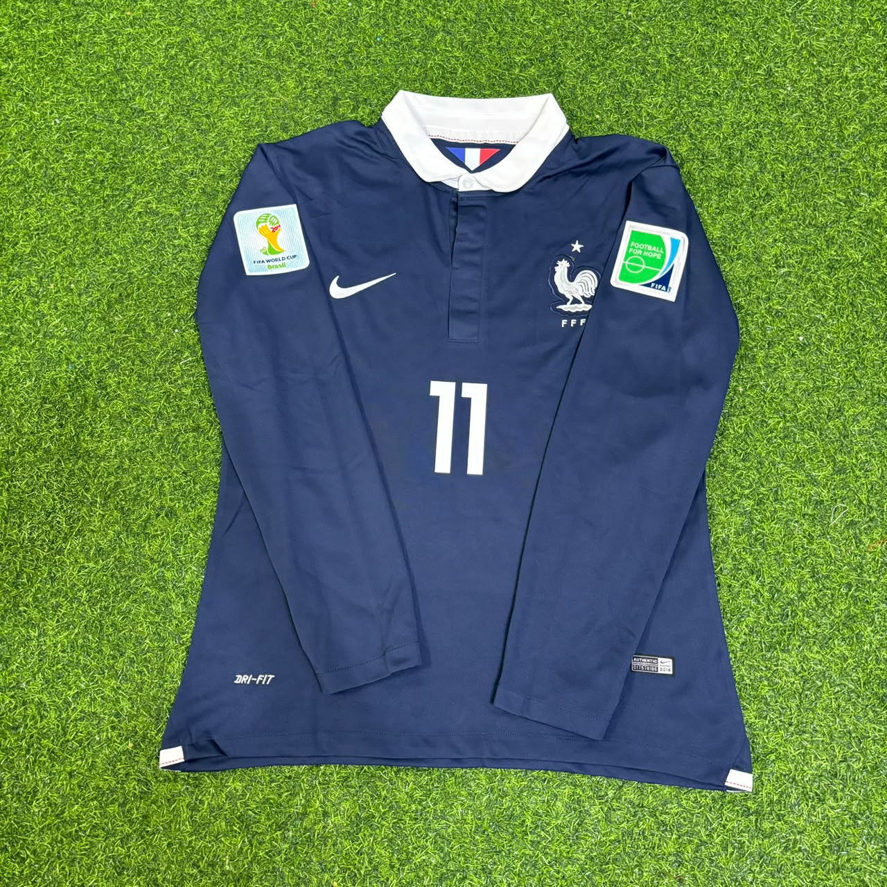 Antoine Griezmann #11 France 2014 World Cup Long Sleeve Football Jersey