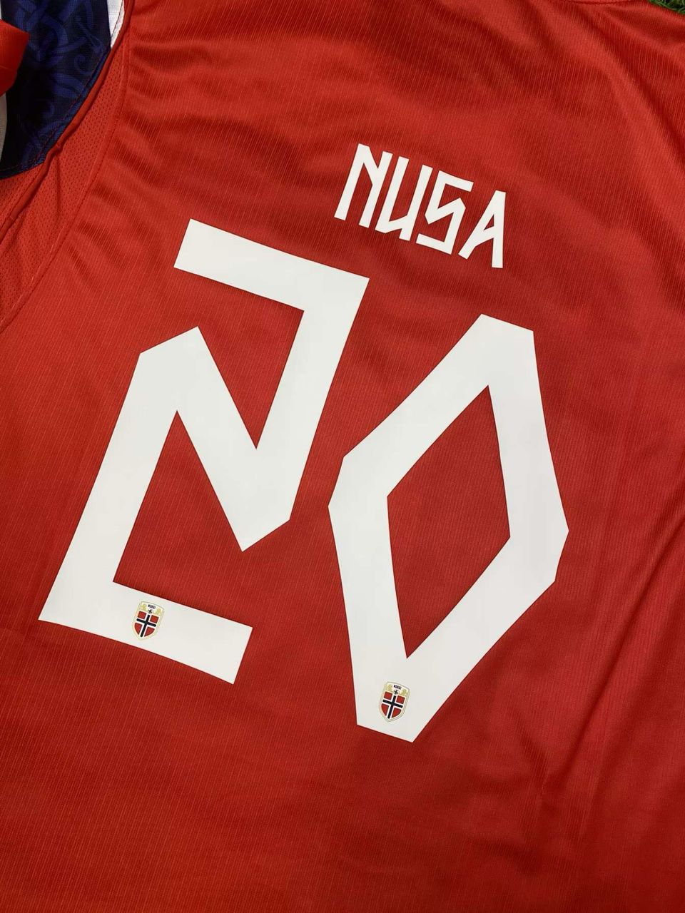 Antonio Nusa #20 Norway 2026 World Cup Home Football Jersey