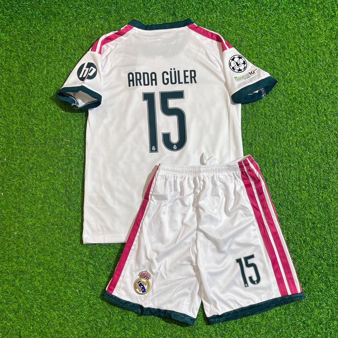 Arda Güler White Kids Jersey Maillot Trikot Soccer Shirt
