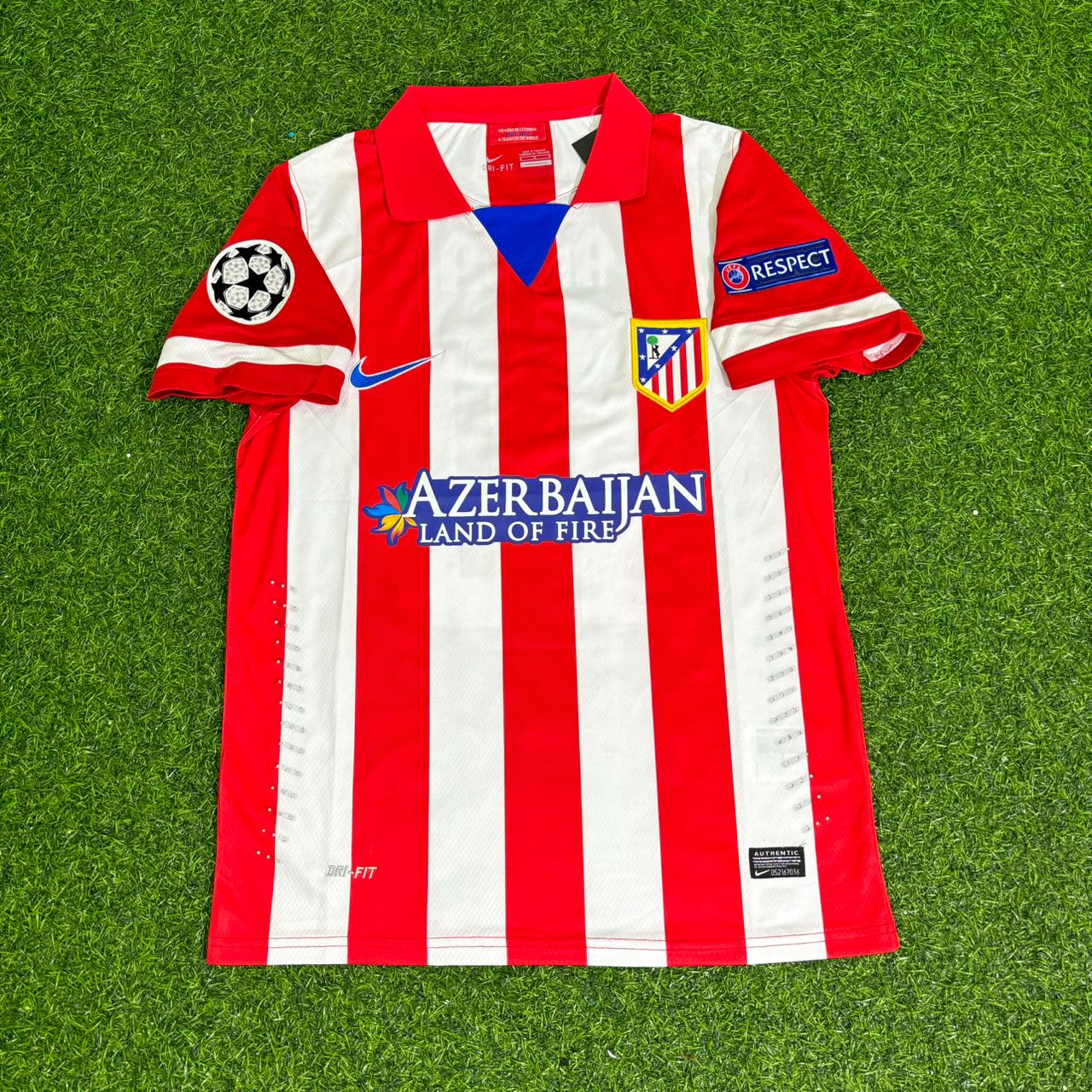 Arda Turan 10 Atlético Madrid 2013/2014 Home Retro Football Jersey