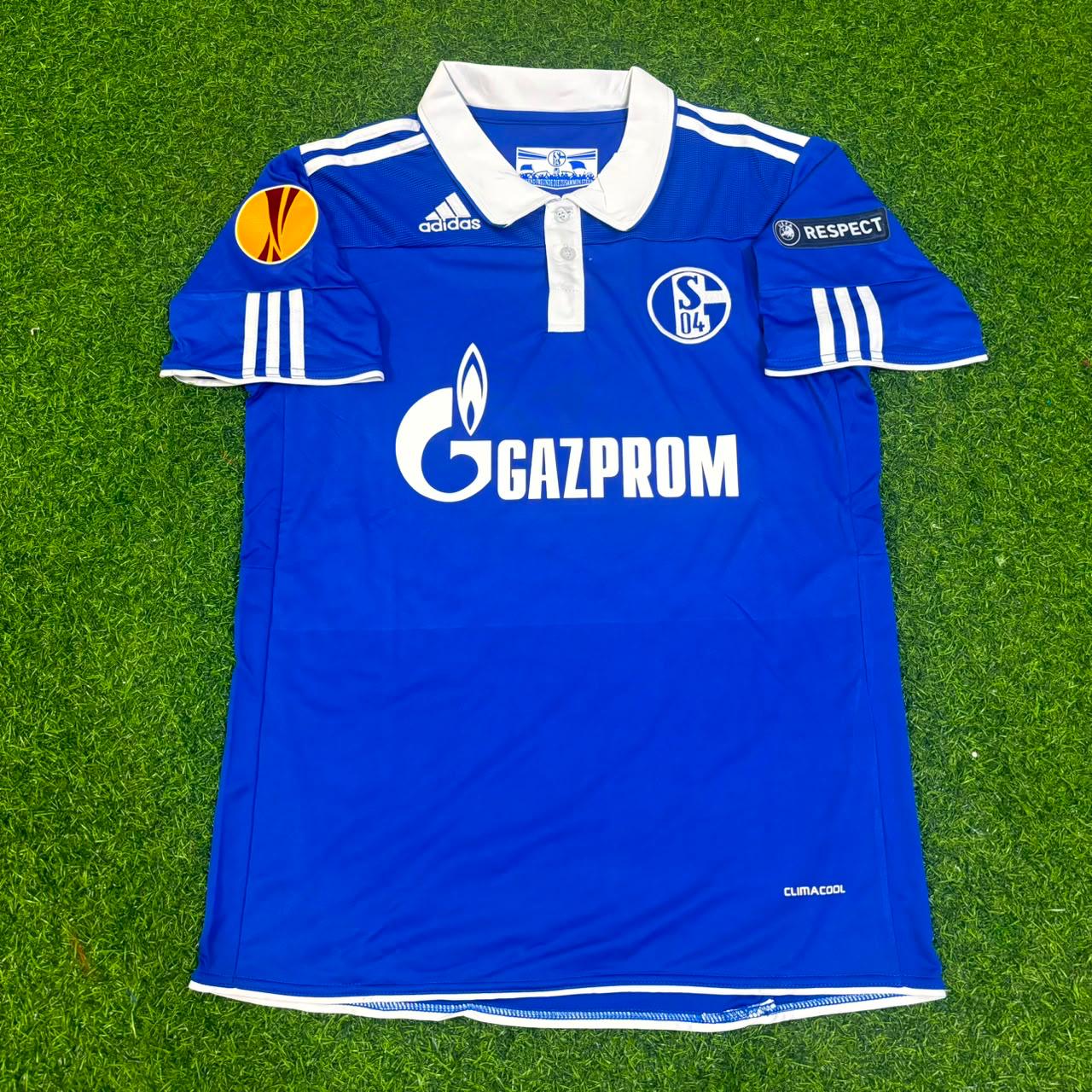 Atsuto Uchida Schalke 04 2011 2012 Retro Uefa Patch Football Jersey Trikot Maillot Soccer Shirt