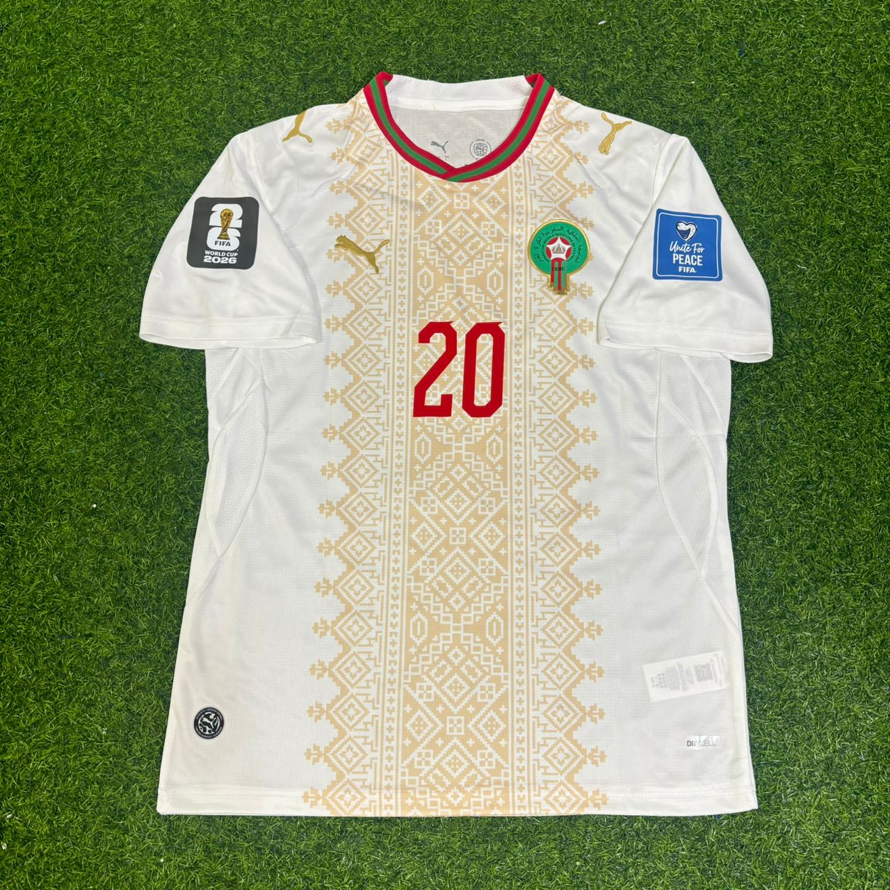 Ayoub El Kaabi Morocco 2026 World Cup Away Football Jersey