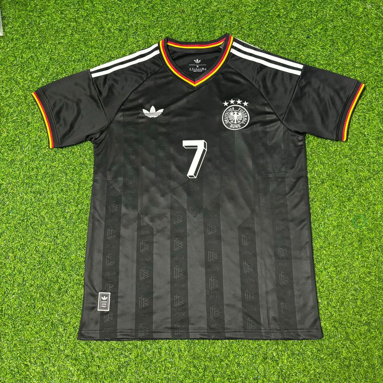 Bastian Schweinsteiger Germany Black Retro Vintage Football Jersey