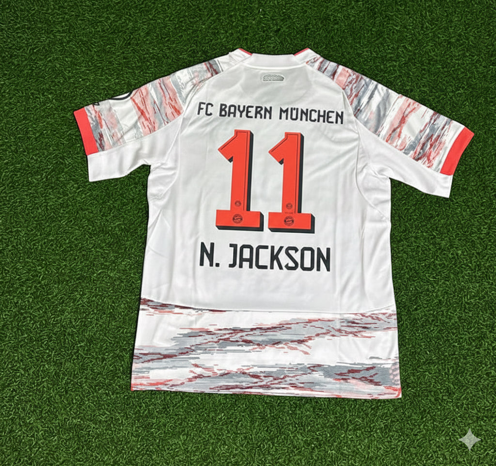 Nicolas Jackson Bayern München Away New season Trikot Maillot Soccer Shirt
