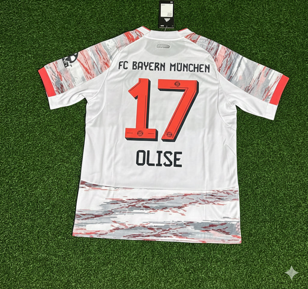 Michael Olise Bayern München Away Nouvelle saison Trikot Maillot Maillot de Football