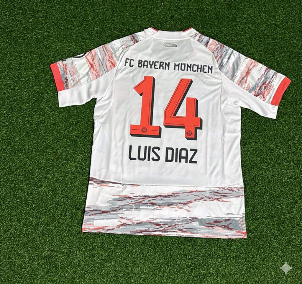 Luis Diaz Bayern Munich Extérieur Nouvelle saison Trikot Maillot Maillot de Football