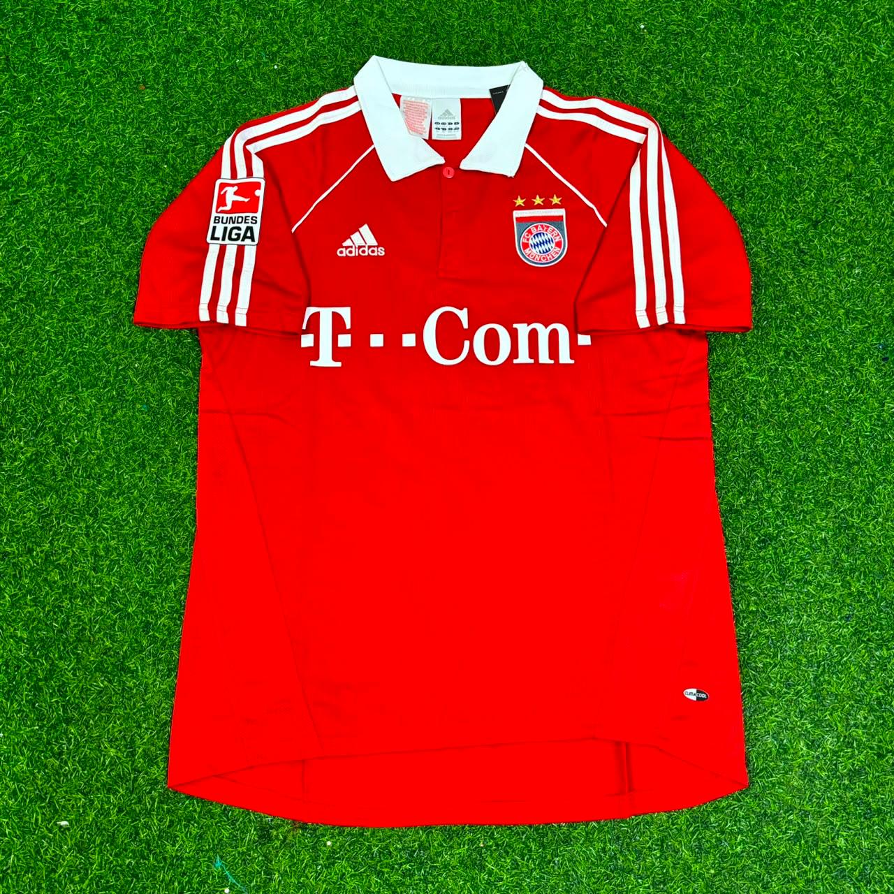 Bixente Lizarazu Bayern Munich 2005 06 Bundesliga Red Home Retro Football Jersey