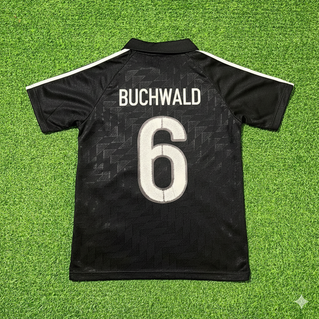 Guido Buchwald Deutschland 1990 WM Schwarzes Retro Fußballtrikot
