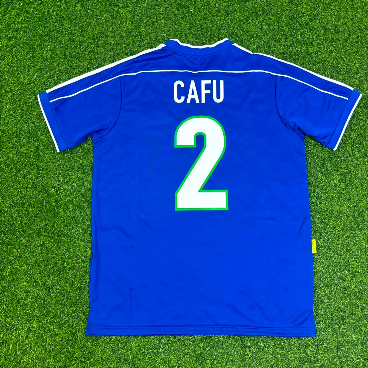 Cafu Brazil 1997 Blue Retro Football Jersey