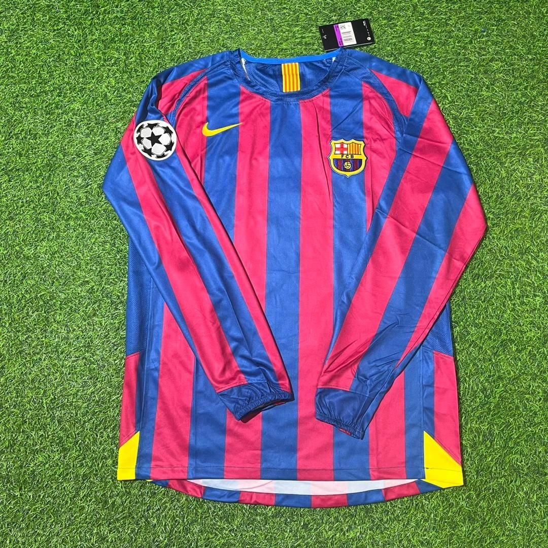Carles Puyol Barcelona 2006 Final Retro Football Jersey