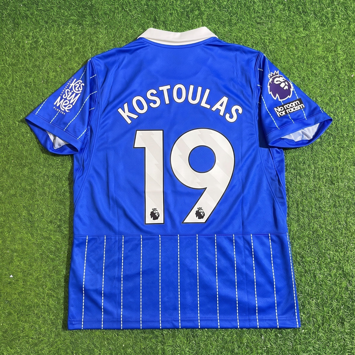 Charalampos Kostoulas #19 Brighton 2026/2027 New Season Home Blue Football Jersey