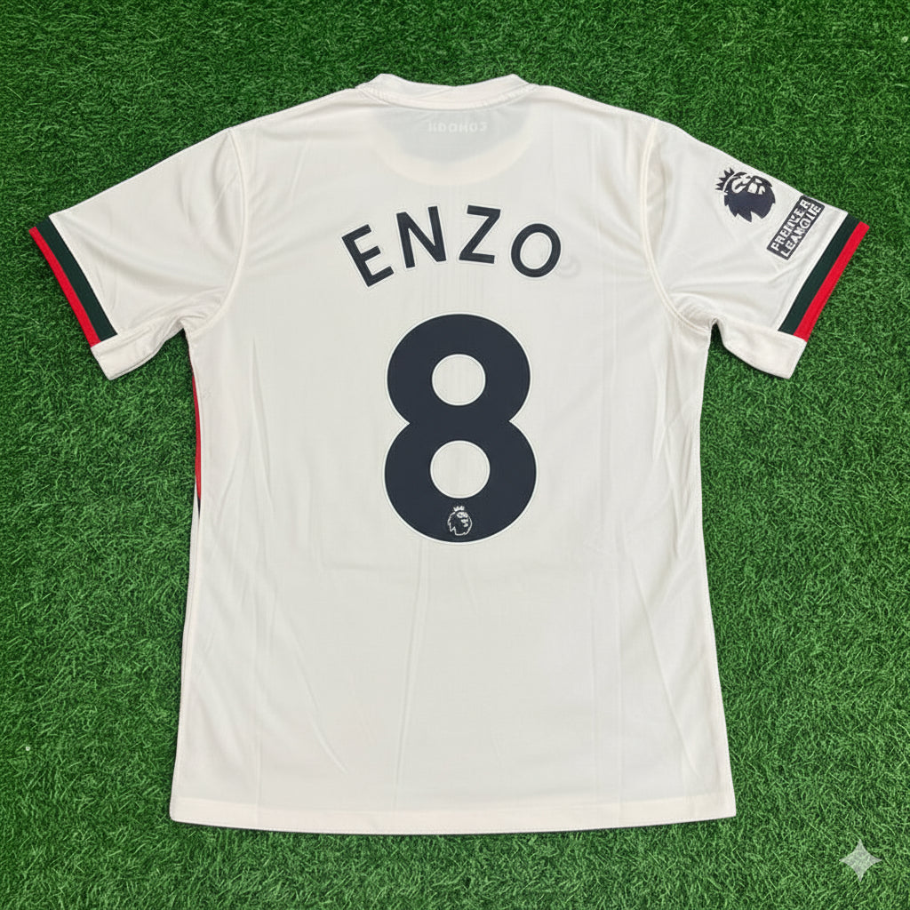 Enzo Fernández Chelsea 2026 White Jersey Maillot Trikot Maglia Soccer Shirt