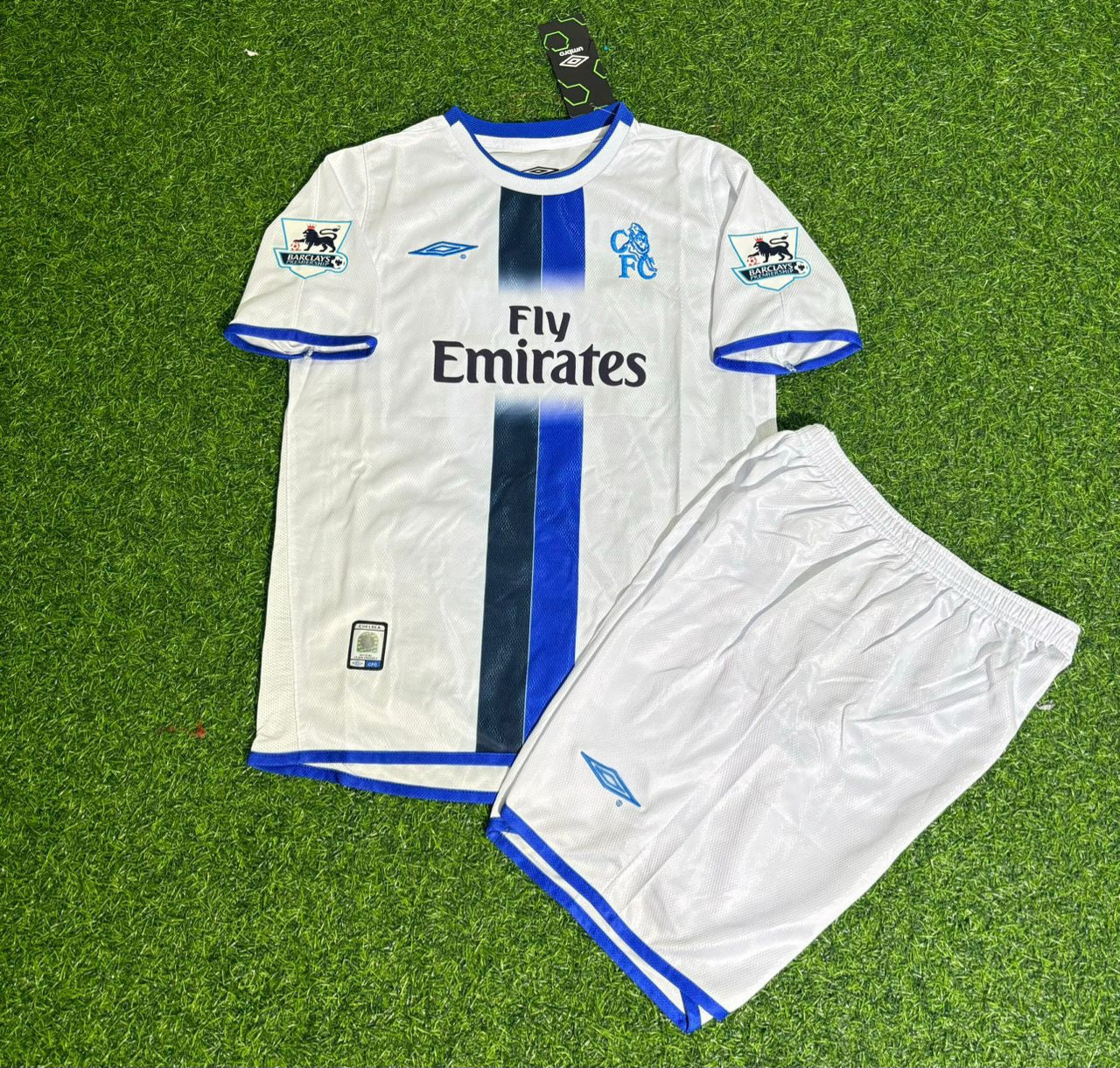 John Terry Chelsea Away 2004/05 Retro Kids White Football Jersey