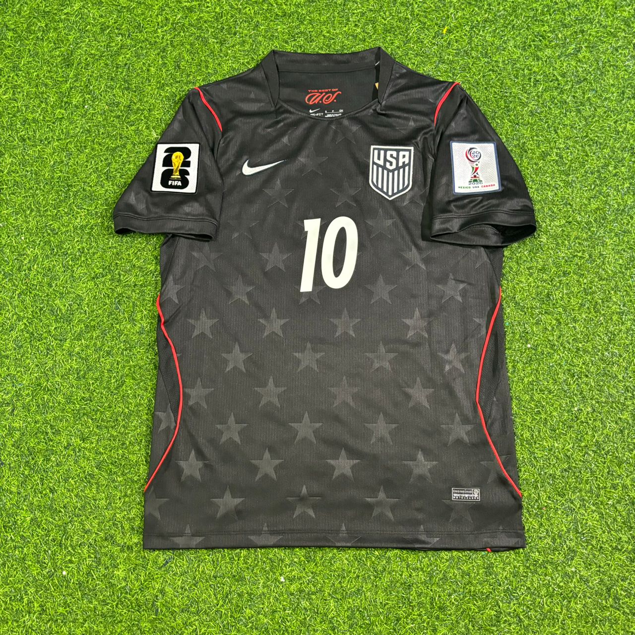 Christian Pulisic USA 2026 World Cup Black Football Jersey